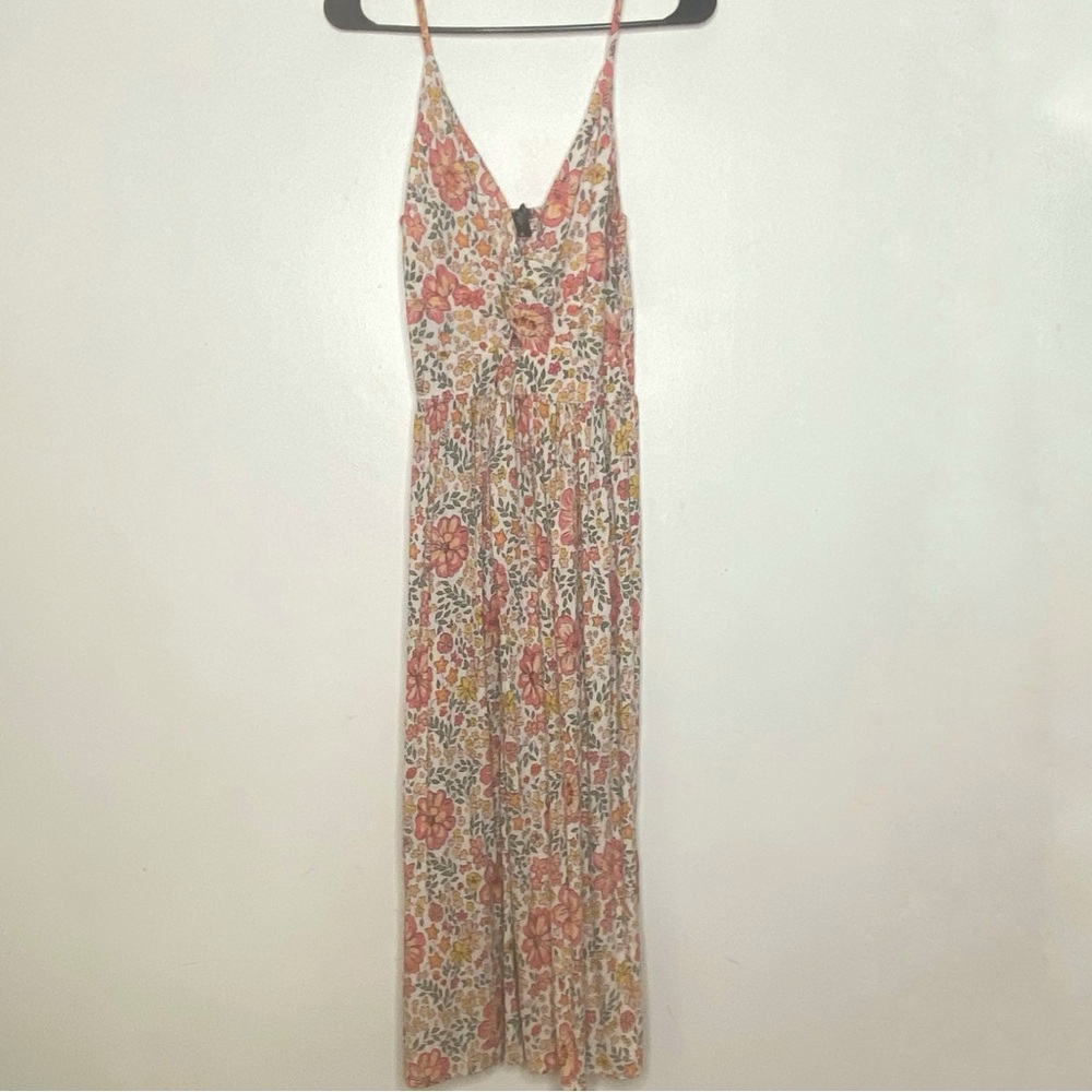 ANGIE Floral Midi Adjustable Straps Dress NWT